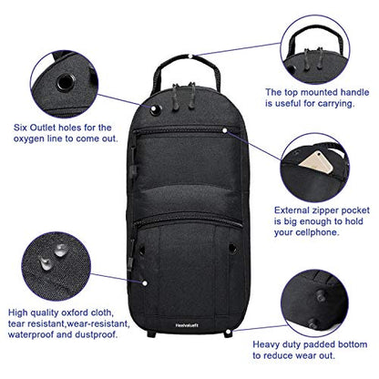 Oxygen Tank Backpack O2 Cylinder Carrying Holder Bag Fit Size M4/A, M6/B, M9/C, M2, ML6